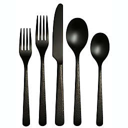 Our Table™ Cecil Hammered Black Satin 20-Piece Flatware Set