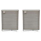 Alternate image 1 for Squared Away&trade; Fabric and Metal Shelf Dividers in Egret/Oyster Grey (Set of 2)