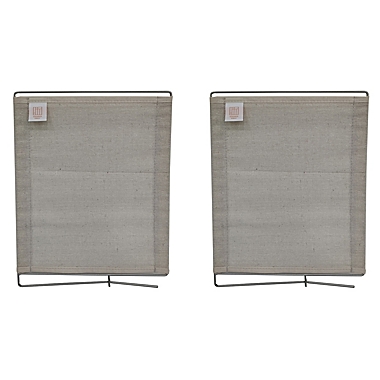 Squared Away&trade; Fabric and Metal Shelf Dividers in Egret/Oyster Grey (Set of 2). View a larger version of this product image.