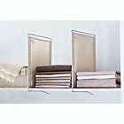 Alternate image 0 for Squared Away&trade; Fabric and Metal Shelf Dividers in Egret/Oyster Grey (Set of 2)