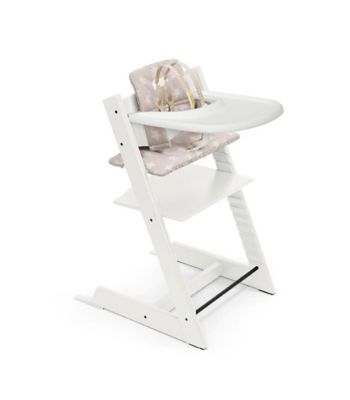 Stokke&reg; Tripp Trapp&reg; High Chair Complete in White with Silver Star Cushion