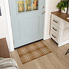 Alternate image 1 for Bee &amp; Willow&trade; Plaid 1&#39;8 x 2&#39;10 Accent Rug in Tobacco Brown/Cream