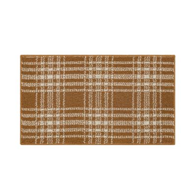 Bee &amp; Willow&trade; Plaid 1&#39;8 x 2&#39;10 Accent Rug in Tobacco Brown/Cream