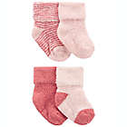 Alternate image 0 for carter&#39;s&reg; Newborn 4-Pack Chenille Booties in Pink