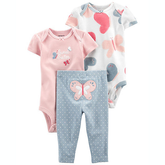 Alternate image 1 for carter's® 3-Piece Butterfly Little Character Set in Pink