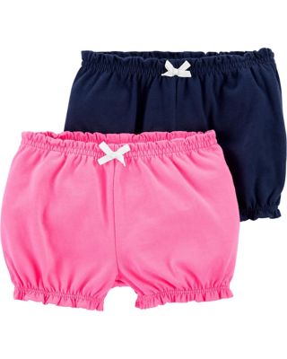 carter&#39;s&reg; 2-Pack Cotton Shorts in Navy/Pink
