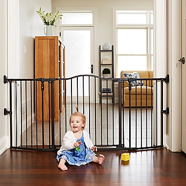 Toddleroo by North States&reg; Gathered Home Gate in Bronze. View a larger version of this product image.