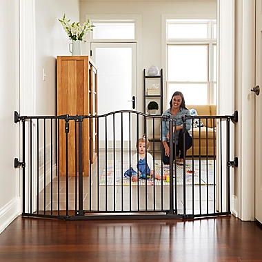 Toddleroo by North States&reg; Gathered Home Gate in Bronze. View a larger version of this product image.