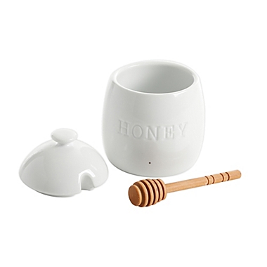 Our Table&trade; Simply White Honey Pot. View a larger version of this product image.