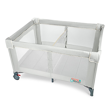 Romp &amp; Roost&reg; LUXE Nest&trade; Playard in Grey. View a larger version of this product image.