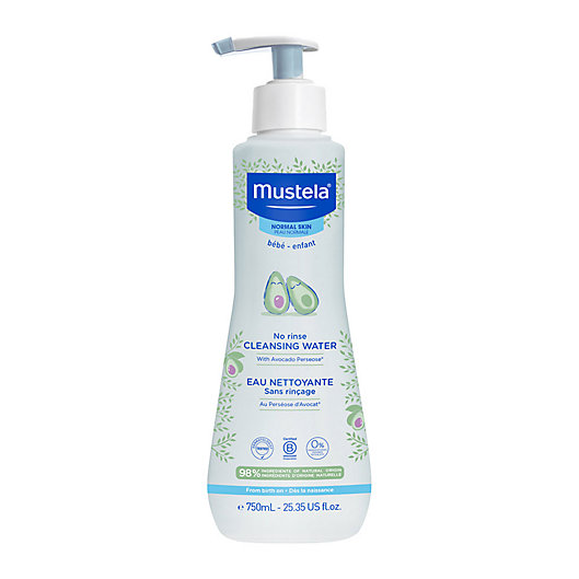 Alternate image 1 for Mustela® 25.35 oz. No-Rinse Cleansing Water for Face and Diaper Area