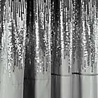 Alternate image 1 for Lush D&eacute;cor Shimmer Sequins 84-Inch Rod Pocket Curtain Panels in Dark Grey (Set of 2)