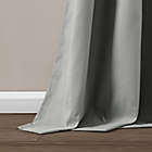Alternate image 2 for Lush D&eacute;cor Shimmer Sequins 84-Inch Rod Pocket Curtain Panels in Dark Grey (Set of 2)