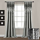 Alternate image 4 for Lush D&eacute;cor Shimmer Sequins 84-Inch Rod Pocket Curtain Panels in Dark Grey (Set of 2)