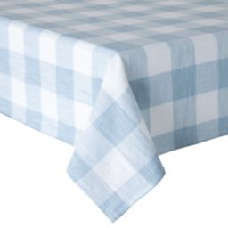 Bee & Willow™ Textured Check Oblong Tablecloth in Light Blue