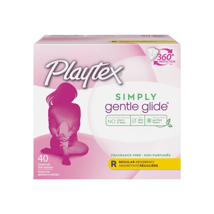 Playtex Gentle Glide 360 40 Count Unscented Regular Tampons Bed Bath Beyond