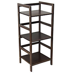 Eccostyle 3-Tier Solid Bamboo Stackable Bookcase