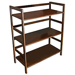 Eccostyle 3-Tier Solid Bamboo Stackable Bookcase in Caramel