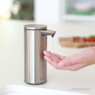 simplehuman&reg; Sensor Soap Pump & Hand Sanitizer Gift Set. View a larger version of this product image.