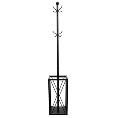 Bee &amp; Willow&trade; Metal Coat Rack with Umbrella Stand in Black. View a larger version of this product image.