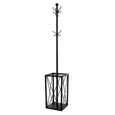 Bee &amp; Willow&trade; Metal Coat Rack with Umbrella Stand in Black. View a larger version of this product image.