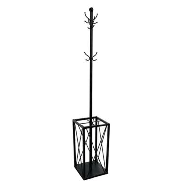 Bee &amp; Willow&trade; Metal Coat Rack with Umbrella Stand in Black. View a larger version of this product image.