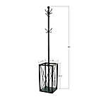 Alternate image 1 for Bee &amp; Willow&trade; Metal Coat Rack with Umbrella Stand in Black