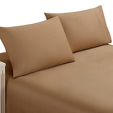 Studio 3B&trade; Viscose Made from Bamboo 300-Thread-Count Full Sheet Set in Cornstalk Khaki. View a larger version of this product image.
