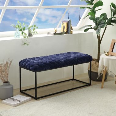 Loft Lyfe Velvet Bench. View a larger version of this product image.