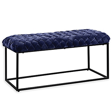Loft Lyfe Velvet Bench. View a larger version of this product image.