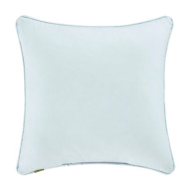 J. by J. Queen New York Mikayla Embroidered Square Throw Pillow in Blue. View a larger version of this product image.