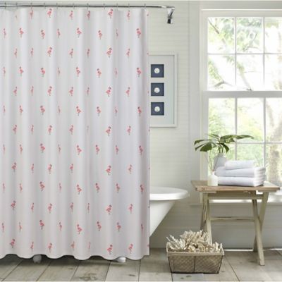 Valentine's Day flamingo Shower Curtain Bathroom Decor Fabric & 12hooks 71*71in 