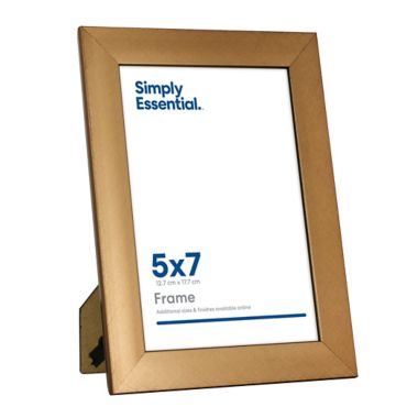 Simply Essential&trade; Gallery 5-Inch x 7-Inch Wood Picture Frame in Bronze. View a larger version of this product image.
