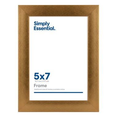 Simply Essential&trade; Gallery 5-Inch x 7-Inch Wood Picture Frame in Bronze. View a larger version of this product image.