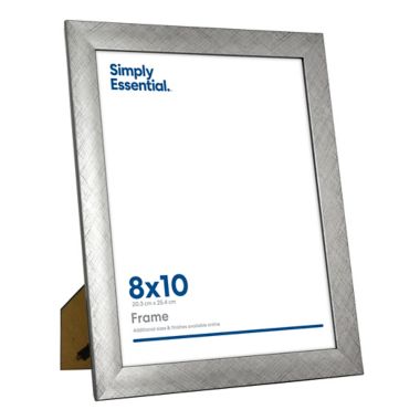 Simply Essential&trade; Gallery 8-Inch x 10-Inch Wood Picture Frame in Pewter. View a larger version of this product image.