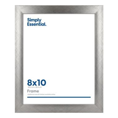 Simply Essential&trade; Gallery 8-Inch x 10-Inch Wood Picture Frame in Pewter. View a larger version of this product image.