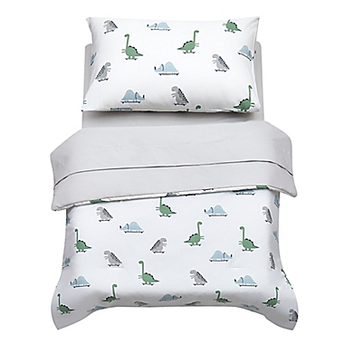 Hello Spud Dinosaur 4-Piece Organic Cotton Toddler Bedding Set. View a larger version of this product image.