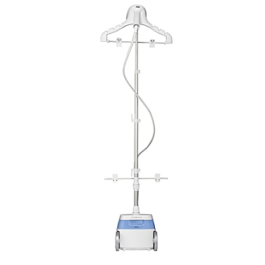 Conair&reg; ExtremeSteam&reg; GS121 Full Size Stand Up Garment Steamer in White/Blue. View a larger version of this product image.