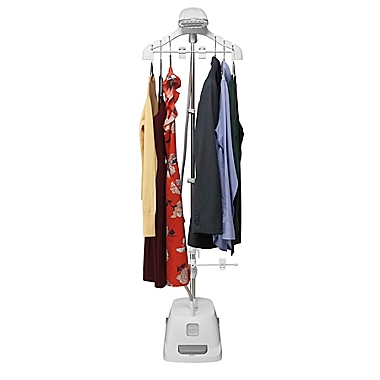 Conair&reg; ExtremeSteam&reg; GS121 Full Size Stand Up Garment Steamer in White/Blue. View a larger version of this product image.