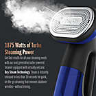 Alternate image 13 for Conair&reg; Turbo Extremesteam&trade; GS108 2-in-1 Steamer + Iron in Blue/Black