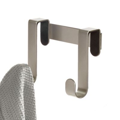 Squared Away&trade; Steel Over-the-Cabinet Double Hook in Brushed Nickel