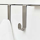 Alternate image 1 for Squared Away&trade; Steel Over-the-Cabinet Double Hook in Brushed Nickel