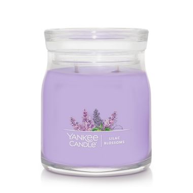 Yankee Candle&reg; Lilac Blossoms Signature Collection 13 oz. Small Candle. View a larger version of this product image.