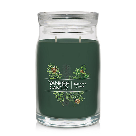 Alternate image 1 for Yankee Candle® Balsam & Cedar 2-Wick Large Classic Jar Candle