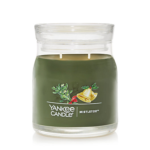 Alternate image 1 for Yankee Candle® Mistletoe 13 oz. 2-Wick Tumbler Candle with Glass Lid