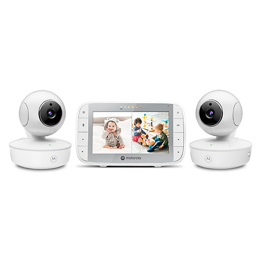Alternate image 1 for Motorola® VM36XL-2 5-Inch Video Baby Monitor with 2 Cameras in White