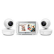 Motorola&reg; VM36XL-2 5-Inch Video Baby Monitor with 2 Cameras in White