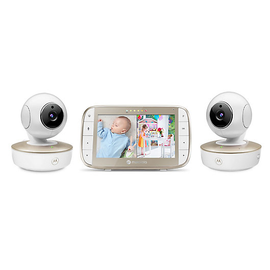 Alternate image 1 for Motorola® VM50G-2 5-Inch Video Baby Monitor with 2 Cameras in White
