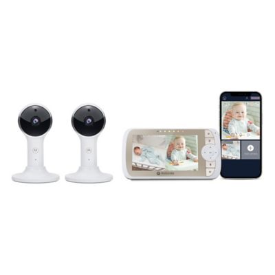 Motorola Vm65 2 Connect 5 Inch Wifi Video Baby Monitor In White Buybuy Baby