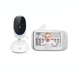 Motorola® VM75 5-Inch Video Baby Monitor with Remote Pan Scan in White